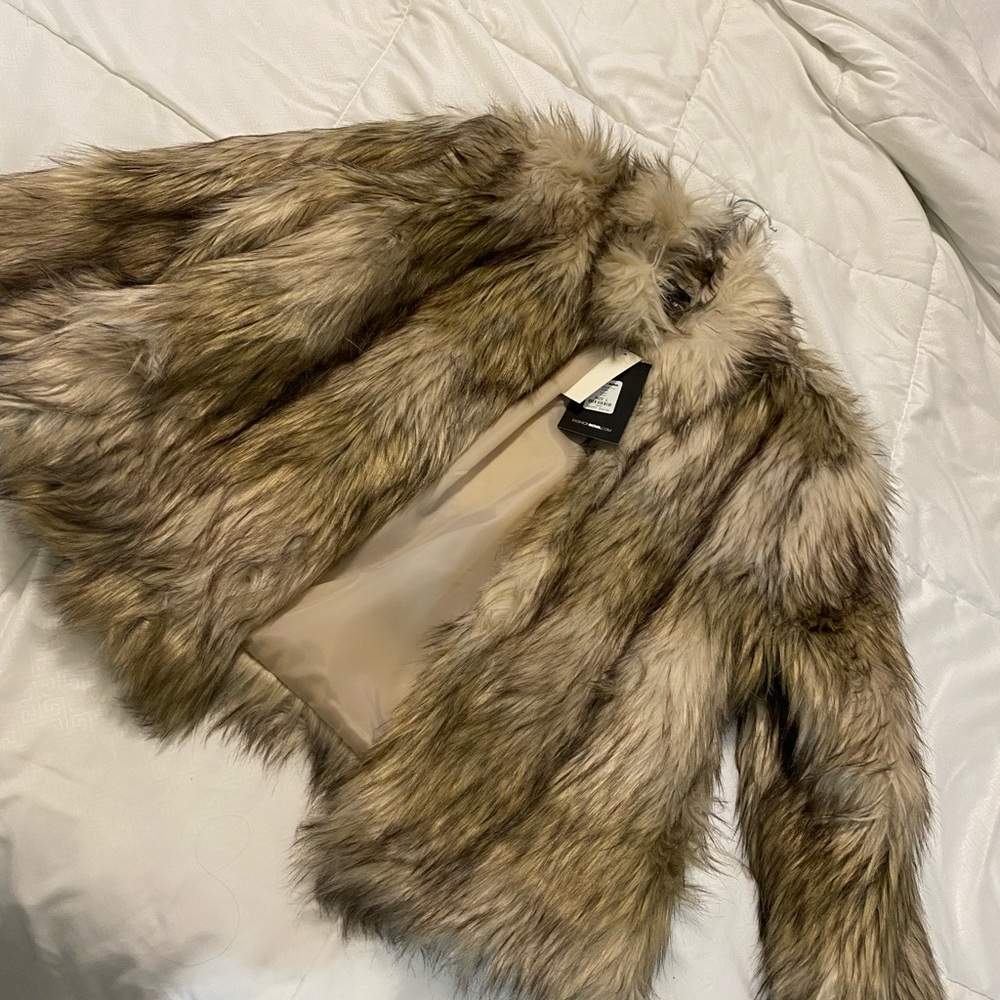 Fashion Nova fur jacket